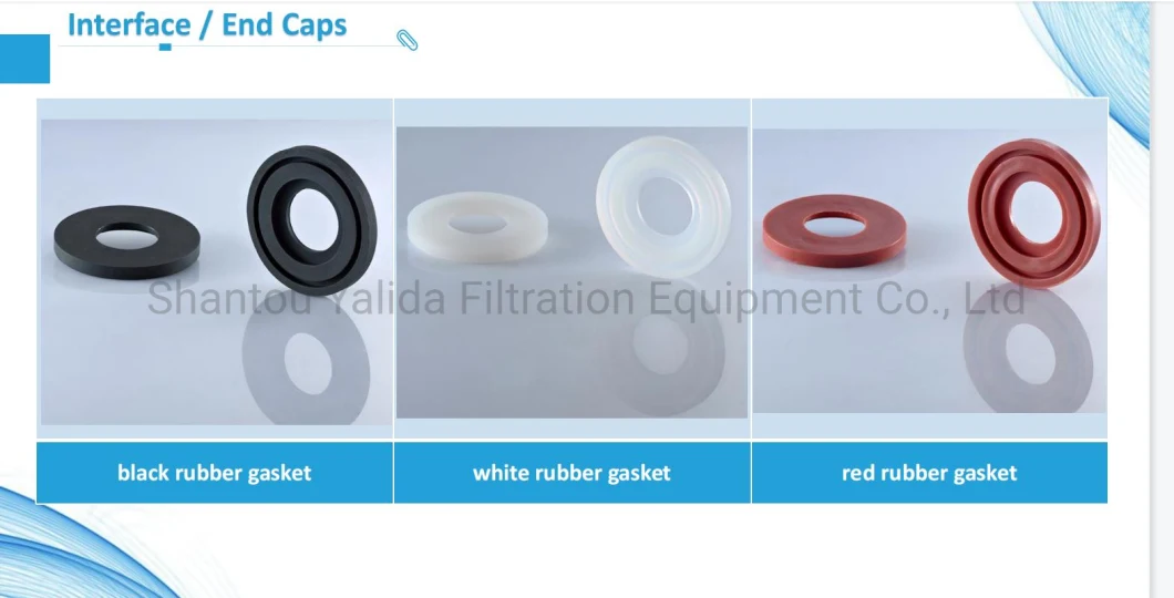 Filter Cartridge End DOE Flat Rubber Gasket for Industrial Filtration