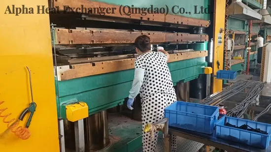 Échangeur de chaleur à plaques de refroidisseur pour le refroidissement des eaux usées dans l'industrie du papier